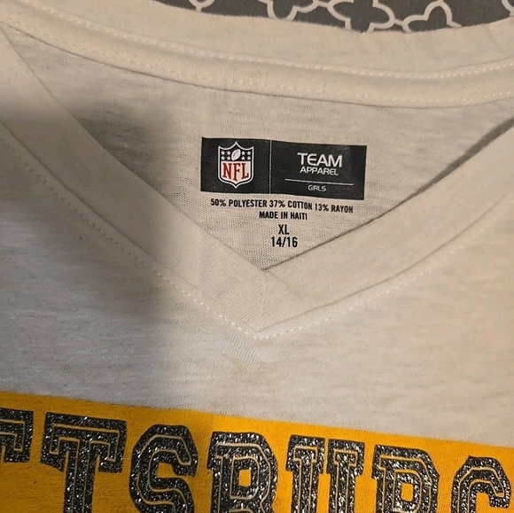 NFL Team Apparel Pittsburgh Steelers Girl Size 14/16 - Picture 2 of 2